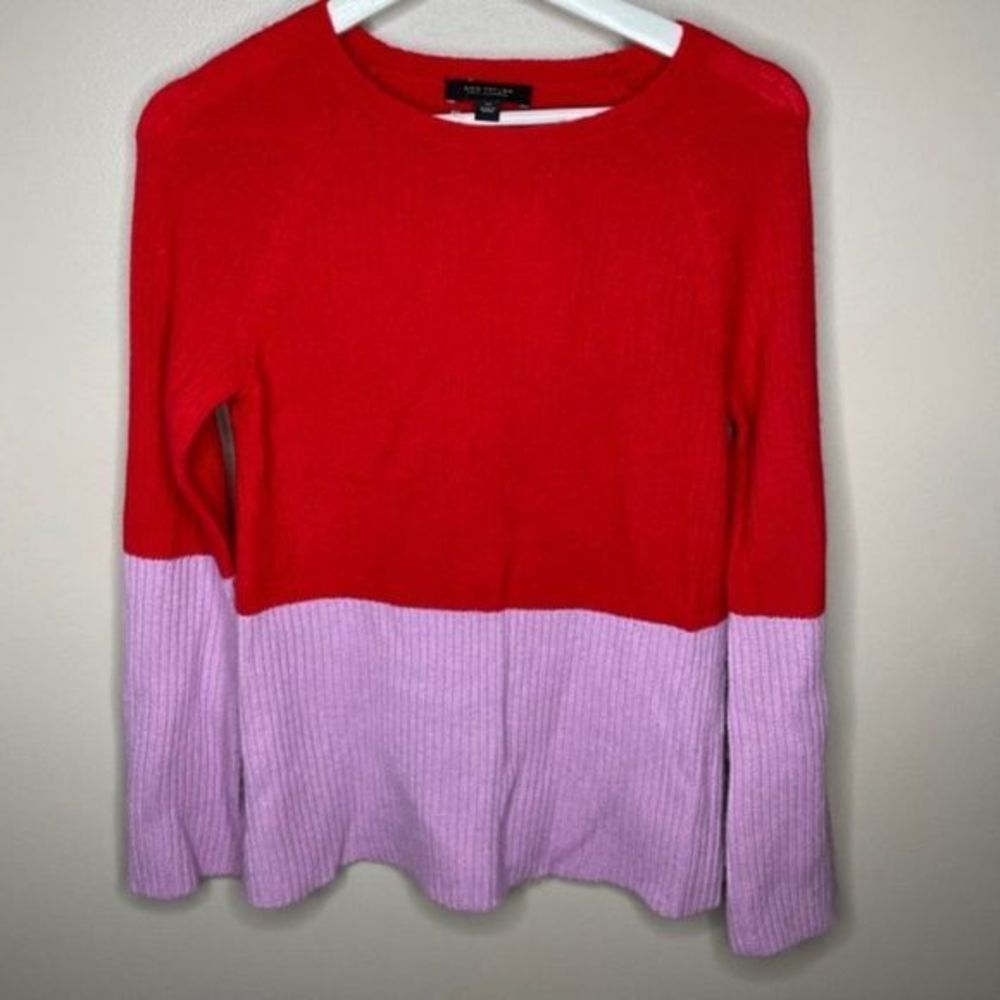 Ann Taylor Red‎ Pink Cashmere Sweater